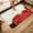 Red, variant on Green Gold Marble Doormat Bathroom Mat, Non Slip Entrance Bath Floor Rug Door Mat, Modern Abstract Marble Crack Texture Absorbent Washable Indoor Outdoor Small Throw Rug for Entryway 15.7x23.6 Inches