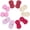 Beige/Pink/Dark Pink/Rose Red/Crimson, variant on Silk Knot Cufflinks, Elastic Fabric Shirt Twist Dress Accessories Cuff Link for Men, Women, Business, Gift