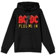 thumbnail image 6 of ACDC Plug Me In Art Long Sleeve Black Adult Hooded Sweatshirt-XXL, 6 of 7