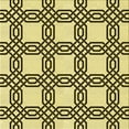 thumbnail image 1 of Ahgly Company Indoor Square Patterned Mustard Yellow Area Rugs, 8' Square, 1 of 6