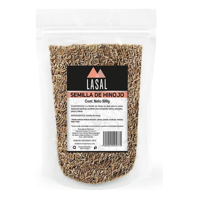 Semilla De Hinojo 500 Gramos Pouch Resellable Lasal