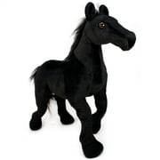 Ignacio the Black Stallion | 18 Inch Large Black Stallion Horse Stuffed Animal Plush Pony | By Tiger Tale Toys
