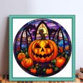 thumbnail image 2 of Hilo Algodón Bordado Punto Cruz Calabaza Con Vidrieras Impresas 11CT, 2 of 9