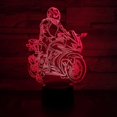 thumbnail image 4 of Luz nocturna LED de motocicleta, 16 colores, control remoto y toque inteligente, lámpara de noche con ilusión 3D regulable, 4 of 5