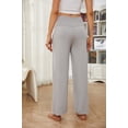 thumbnail image 2 of U2SKIIN Pajama Pants for Women, Soft High Waisted Drawstring Sleepwear Lightweight Pj Bottoms,(Light Grey Mel,2XL), 2 of 5