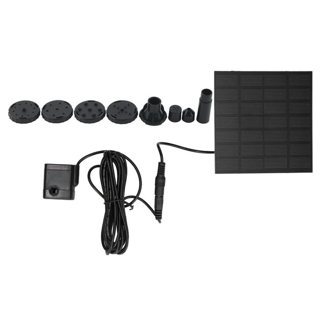 Solar Fountain Pumps Automatic Floating Fountain With Different Nozzles for Pond Outdoor Waterscape Garden