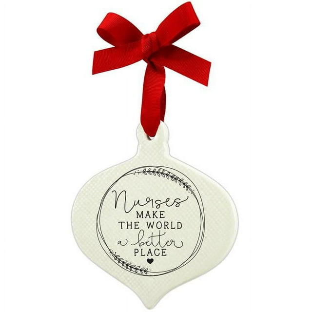 LCP 12675 Doodle Nurses Ribbon Hang Christmas Ornament