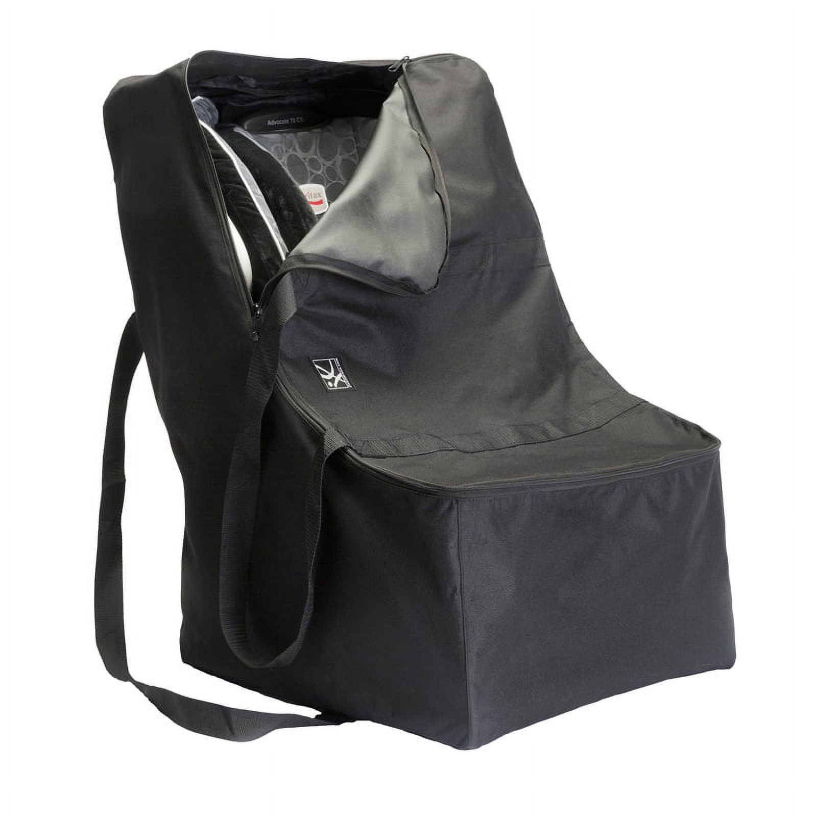J.L. Childress Universal Side-Carry Car Seat Travel Bag and Carrier - Travel Bag for Airplane, Unpadded - Black