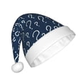 thumbnail image 2 of Salouo Question Marks for Adult Christmas Hat Xmas Holiday Hat Santa Hat for Women & Men Festive Headwear Accessories Fit for Christmas/ New Year/Holiday/Party,1PC, 2 of 6