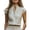 #0076-Beige, variant on Uootdi Shirts for Women Short Sleeve Mandarin Collar Tops Business Commute Wrinkle Resistant Breathable Natural Fit Blouses Gift