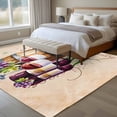 thumbnail image 5 of Area Rug 72×108in, Farm Grape Wine Barrel Floor Carpet Living Room Rug, Country Farmhouse Non-Slip Welcome Mat Indoor Rugs for Bedroom Dining Room, 5 of 9