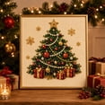 thumbnail image 2 of DIY Christmas Pearl Diamond Painting Art Kit, Bead Embroidery Festive Tree Kit, Framed Wall Art for Living Room, Diy Crafts for Adults, Home Wall Decoration for Holiday Season, 2 of 8