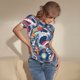 thumbnail image 3 of Fotbe cool rock Skull Body de Mujer con Cuello Redondo y Mangas Cortas, Sin Mangas Ajustado, Suave, Cómodo y Básico-Large, 3 of 7