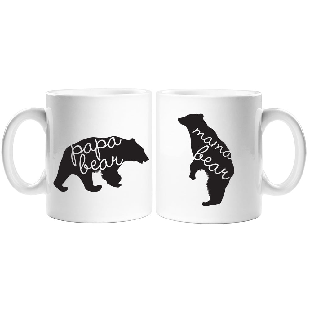 mama and papa bear mugs