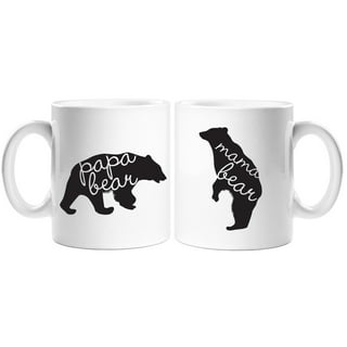 Personalized Christmas Mama Bear Mug with Papa Bear and Polar Bear Cub -  LemonsAreBlue