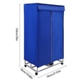 thumbnail image 2 of FOGGBET Portable Electric Clothes Dryer Indoor Wet Laundry Warm Air Drying Blue 110V 1200-1500W Load Capacity 66.14lbs 27.55*19.68*59in for Homes, Apartments, Dormitories, Caravans, 2 of 14