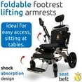 thumbnail image 4 of MAJESTIC IQ-8000 New Remote & Joystick Controlled Mobility Aid Lightweight Foldable Electric Wheelchair, 4 of 5
