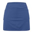 thumbnail image 4 of Iugvhana Womens Skorts with Pockets Lightweight Tummy Control Plus Size Skorts for Women High Waist Solid Color Athletic Sports Skirt Shorts Blue#03 XXXL, 4 of 5