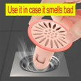 thumbnail image 3 of HILABEE Deodorant Floor Drain Core Anti-Odor Backflow Preventer for bathroom and kitchen Pink, 3 of 8