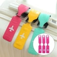 thumbnail image 6 of OULII Travel Luggage Tags Rosy, Durable and Wear-Resistant with Portable Clasp 3Pcs, 6 of 9