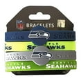 thumbnail image 1 of Seattle Seahawks Bracelets 4 Pack Silicone, 1 of 1