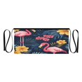 thumbnail image 7 of Yayeee Waist Apron with Pockets for Cooking Waterproof Half Server Aprons, Red Floral Flamingo, 7 of 7