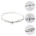 thumbnail image 1 of UPGRATOR Goddess Headpiece Crown for Women Silver Decorative Wedding and Prom Hair Accessory, 1 of 8