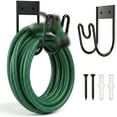 thumbnail image 4 of Wall Mounted Wrought Garden Hanger | Water Pipe Cable Storage Rack | Household Hook Outdoor And Indoor, Wall Mount Hose Hanger, Garden Hose Storage Rack, Outdoor Water Pipe Hook, 4 of 9