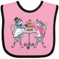thumbnail image 3 of Inktastic Colorful French Poodles with Tea Boys or Girls Baby Bib, 3 of 4