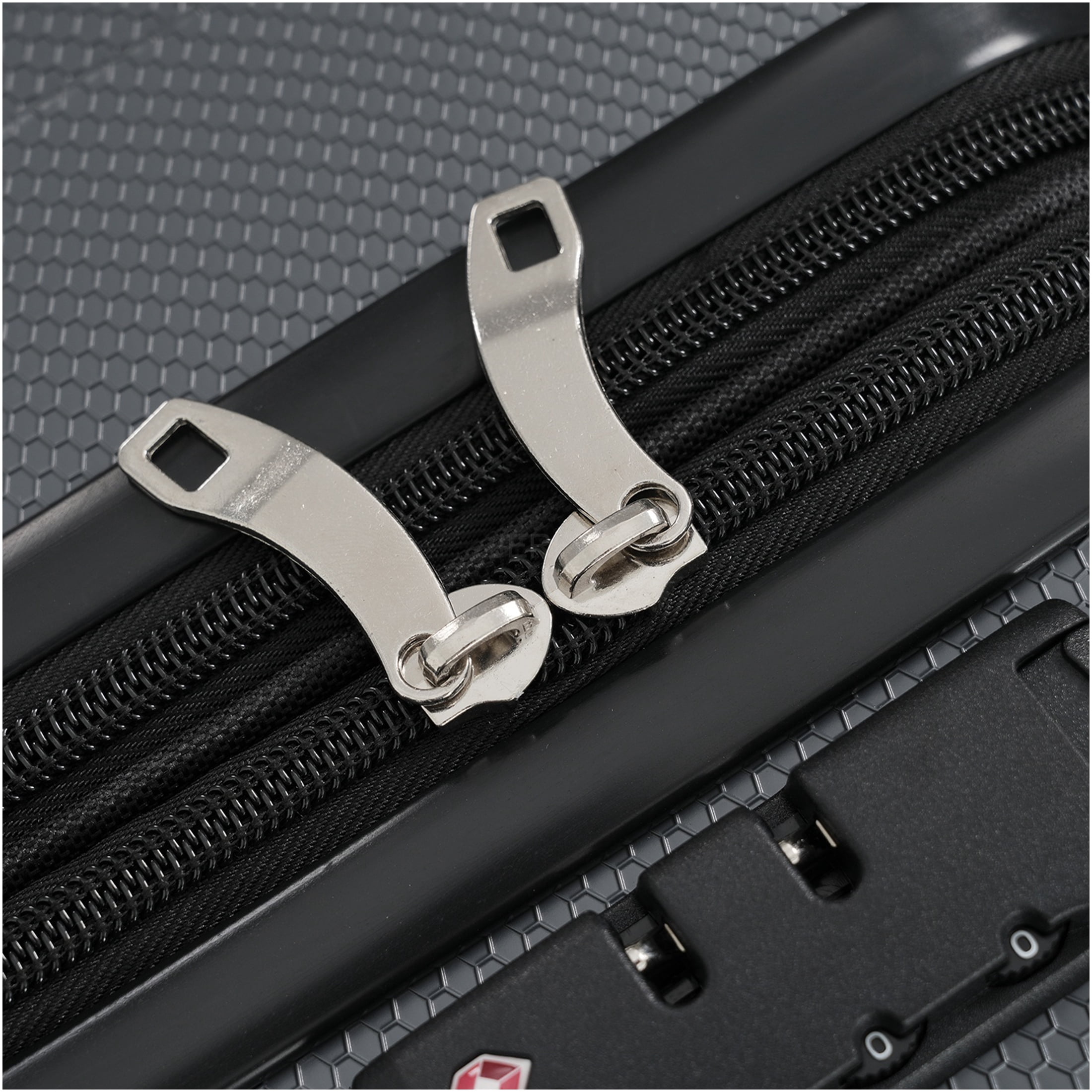 JERFIT 24 Inch Hardshell Checked Luggage with Spinner Wheels, TSA Lock, Expandable ABS Suitcase for Travel, Lightweight & Durable, Gray