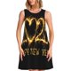thumbnail image 1 of Balery Happy New Year 2025 Vestidos de verano para mujer con estampado: vestido holgado sin mangas, vestido playero informal y cómodo para días calurosos., 1 of 7