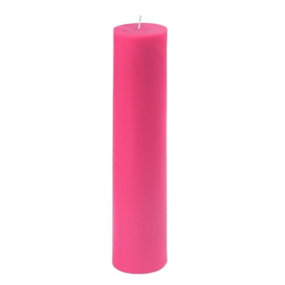 CPZ-2913-4 2 x 9 in. Pillar Candle, Hot Pink - 4 Piece