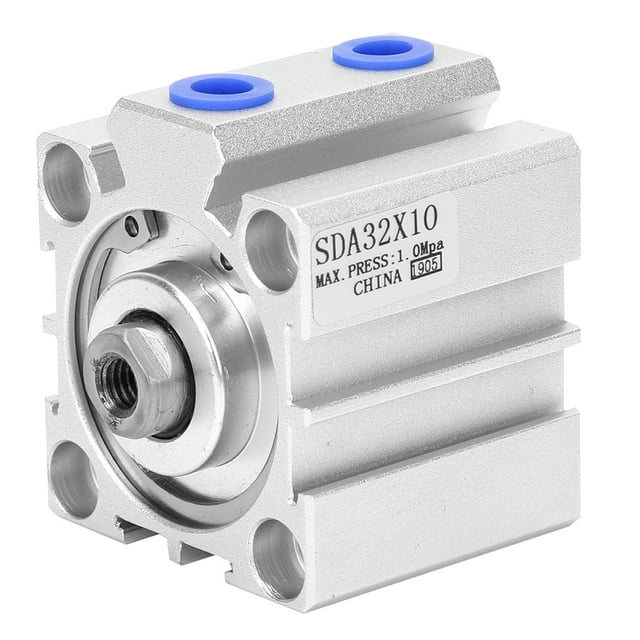 Sda32 Pneumatic Cylinder Pneumatic Components SDA32 Thin Air Cylinder Aluminum Alloy Double Action Pneumatic Components SDA32X10/SDA32X15/SDA32X20