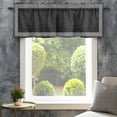 thumbnail image 4 of Black Retro Greek Key Farmhouse Short Window Curtain Valances, Greece Ancient Rustic Geometric Rod Pocket Kitchen Valances for Living Room Bedroom Bathroom Cafe 42" x 12", 4 of 8
