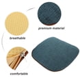 thumbnail image 3 of DEEPCRAFF Chair Mat Blue Cotton 1Pack for Ergonomic Support, 3 of 5