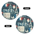 thumbnail image 2 of Bingfone France and Paris Print Compact Vanity Makeup Mirror for Men Women Girls for Pocket Purse Wallet Handbag,Portable Small Handheld Beauty Mirror-Round Shape, 2 of 9