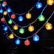 thumbnail image 5 of Guirnalda de luces LED navideñas | Funciona con pilas (2 pilas AA) | Luces solares de plástico blanco | Decoración para interiores y exteriores, bodas y dormitorios | Brillo amarillo cálido y, 5 of 6