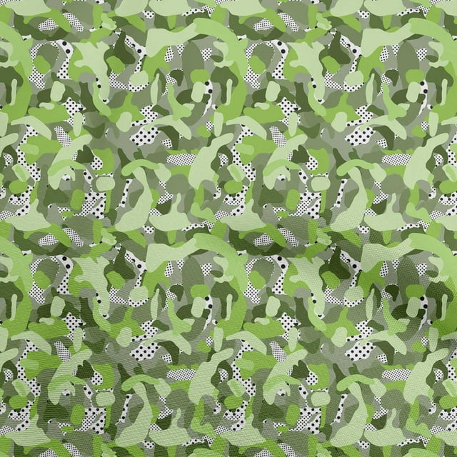 oneOone Polyester Lycra Green Fabric Abstract Dress Material Fabric Print Fabric By The Yard 56 Inch Wide
