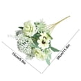 thumbnail image 3 of CuiLiyq Artificial Flowers, Faux Peonies Silk Flowers and Silk Hydrangea Bouquet, 1 Bundle Simulation Flowers for Wedding Table Centerpiece Floral Vase Decor, 11.8" x 5.9" (D), 3 of 6