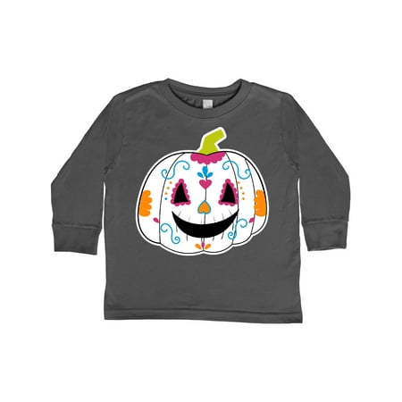 

Inktastic Day Of The Dead Pumpkin Gift Toddler Boy or Toddler Girl Long Sleeve T-Shirt