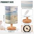 thumbnail image 3 of Summer Beach Starfish Bedside Table Lamp LED Desk Lamps with USB Charging Port Cylinder Retro Warm Lights for Bedroom Living Room Coffee Bar Decoration, 3 of 7