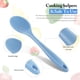 thumbnail image 3 of Set de 4 Cucharas de Cocina de Silicona 10.6" Resistentes al Calor Antiadherentes para Mezclar y Servir (Colores Vivos), 3 of 5