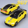 thumbnail image 2 of 1:32 New Energy SU7 ONE Car Model Toys Alloy Diecast Pull Back Doors Opened Sound Light Decoration Vehicle Models for Children, 2 of 9