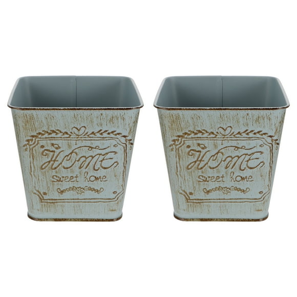 2pcs flor delicada cubo de flor jardinería maceta plantación práctica plantación de cubos