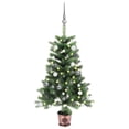 thumbnail image 1 of vidaXL Artificial Pre-lit Christmas Tree with Ball Set 65 cm Green, 1 of 5