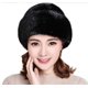 thumbnail image 2 of Gorros de piel sintética para mujer para invierno, gorro de lana con pelo, estilo ruso, tipo cubo., 2 of 5