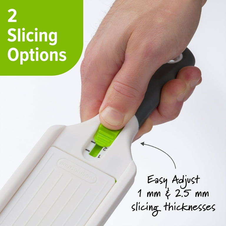 PrepSolutions Adjust-a-Slice Mini Mandoline with Stainless Steel Blade