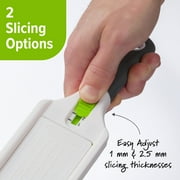 PrepSolutions Adjust-a-Slice Mini Mandoline with Stainless Steel Blade