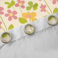thumbnail image 4 of Feelyou Kawaii Rustic Flower Curtains Pack of 2 (42x84 Each) for Kids, Cherry Blossoms Curtains Blackout, Cartoon Floral Botanical Bedroom Curtains, Blackout Curtains Bedroom Decor, 4 of 6
