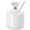 Silver, variant on Honey Jar, Ceramic Honey Pot with Dipper and Crystal Lid for Home and Kitchen 8oz, Silver